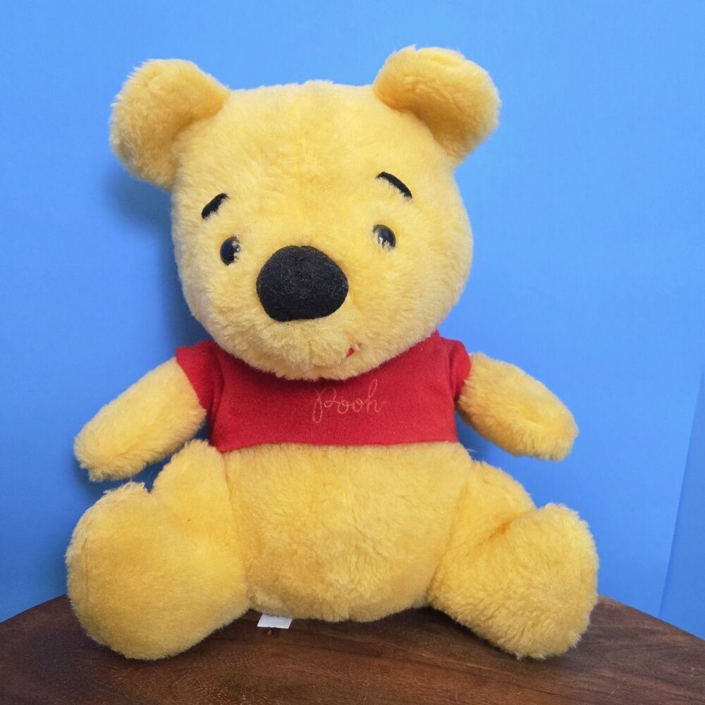 Vintage Sears GUND Winnie The Pooh Plush Red Shirt 12” Walt Disney Stuffy